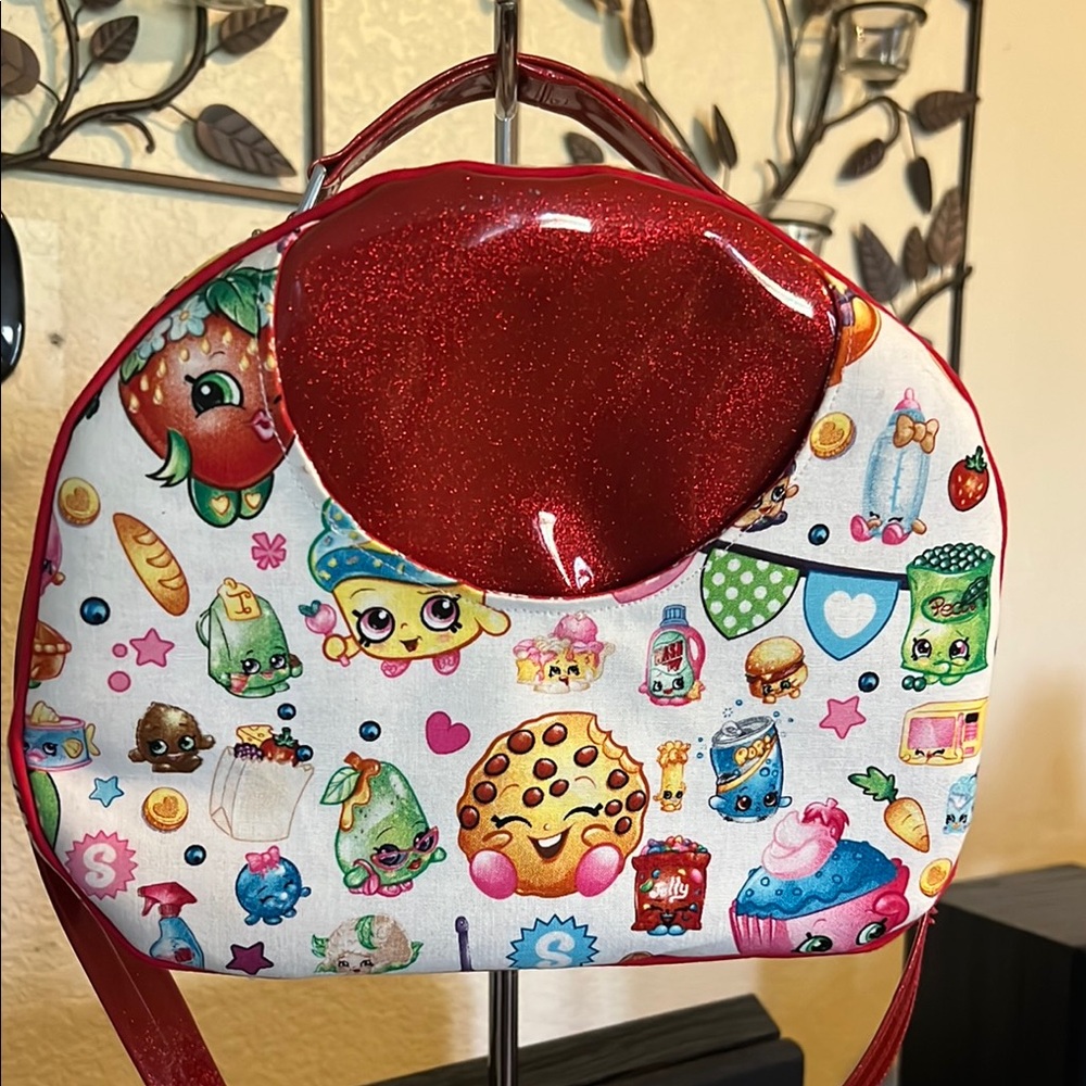 Shopkins Red Cartoon Print Bag
